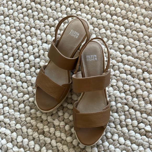 Eileen Fisher Shoes - [NEW] Eileen Fisher Winnie Women’s Wedges Espadrille Sandals